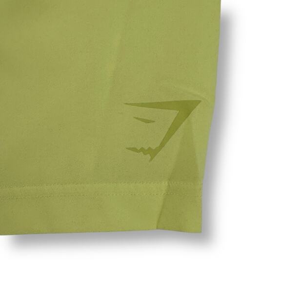 Gymshark Mens Sport 7" Shorts Firefly Yellow Neon Green Athletic Running Sz XXL - Picture 3 of 6